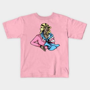 Transgender pride deco portrait Kids T-Shirt